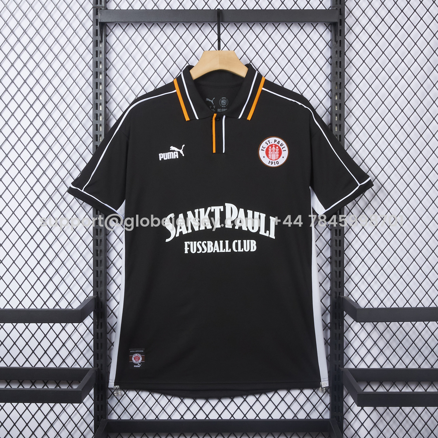 St. Pauli 25-26 Retro Style Polo Jersey - Fans Version