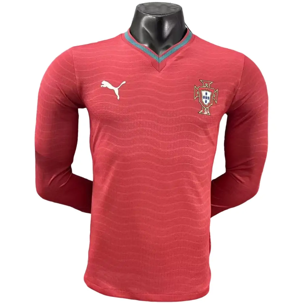 2026 World Cup Portugal Home Long Sleeve Jersey - Player Version