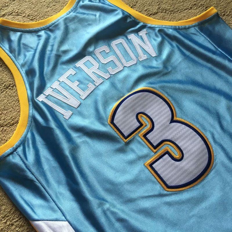 Allen Iverson Denver Nuggets Throwback Jersey