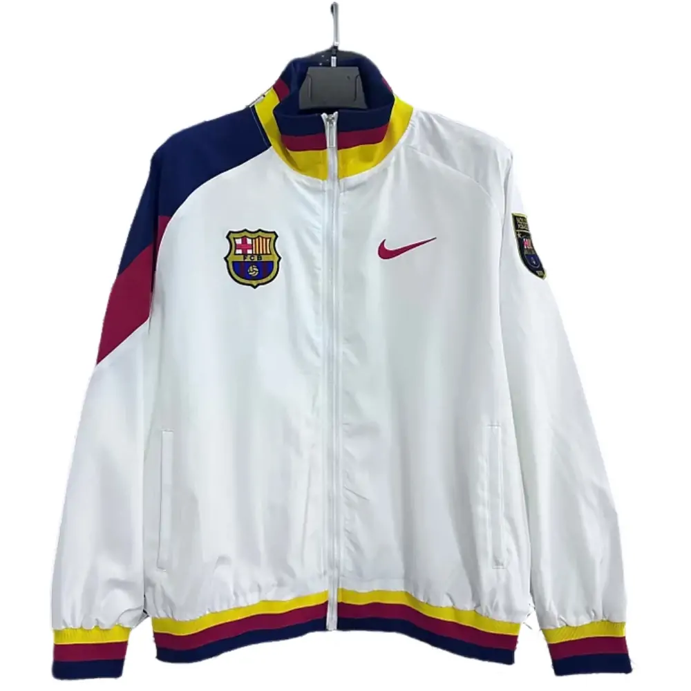 2025/26 Barcelona Retro Edition Waterproof Windbreaker