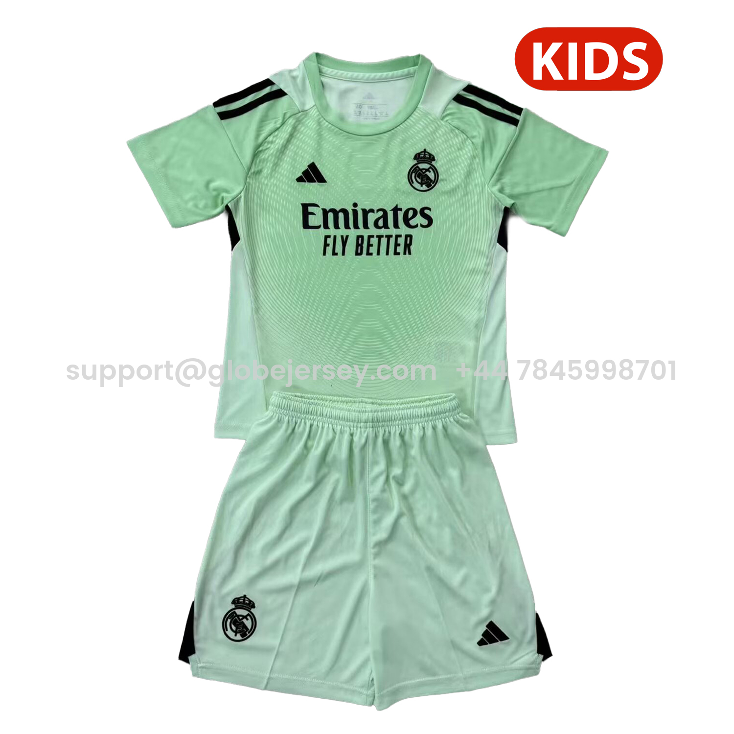 Real Madrid 25-26 Goalkeeper Light Green Kids Kit