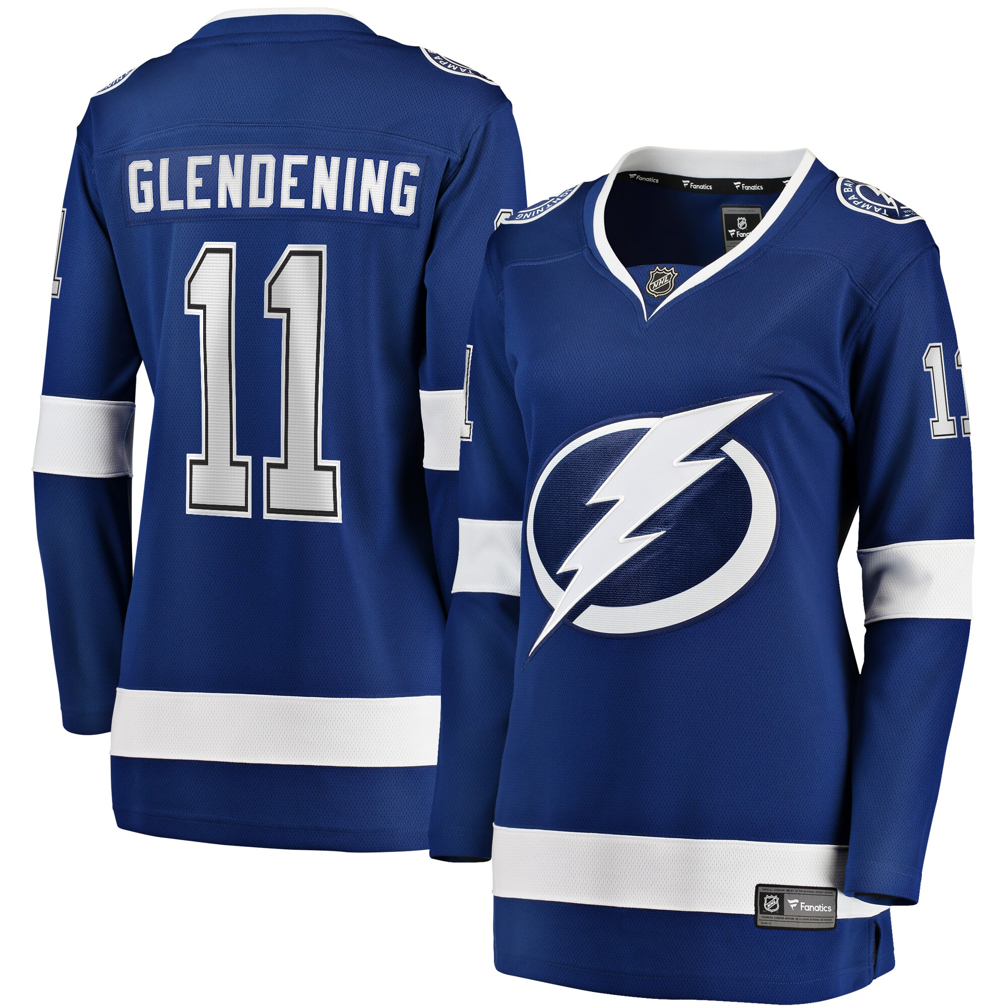 Luke Glendening Tampa Bay Lightning Fanatics Women’s Home Breakaway   Jersey – Blue
