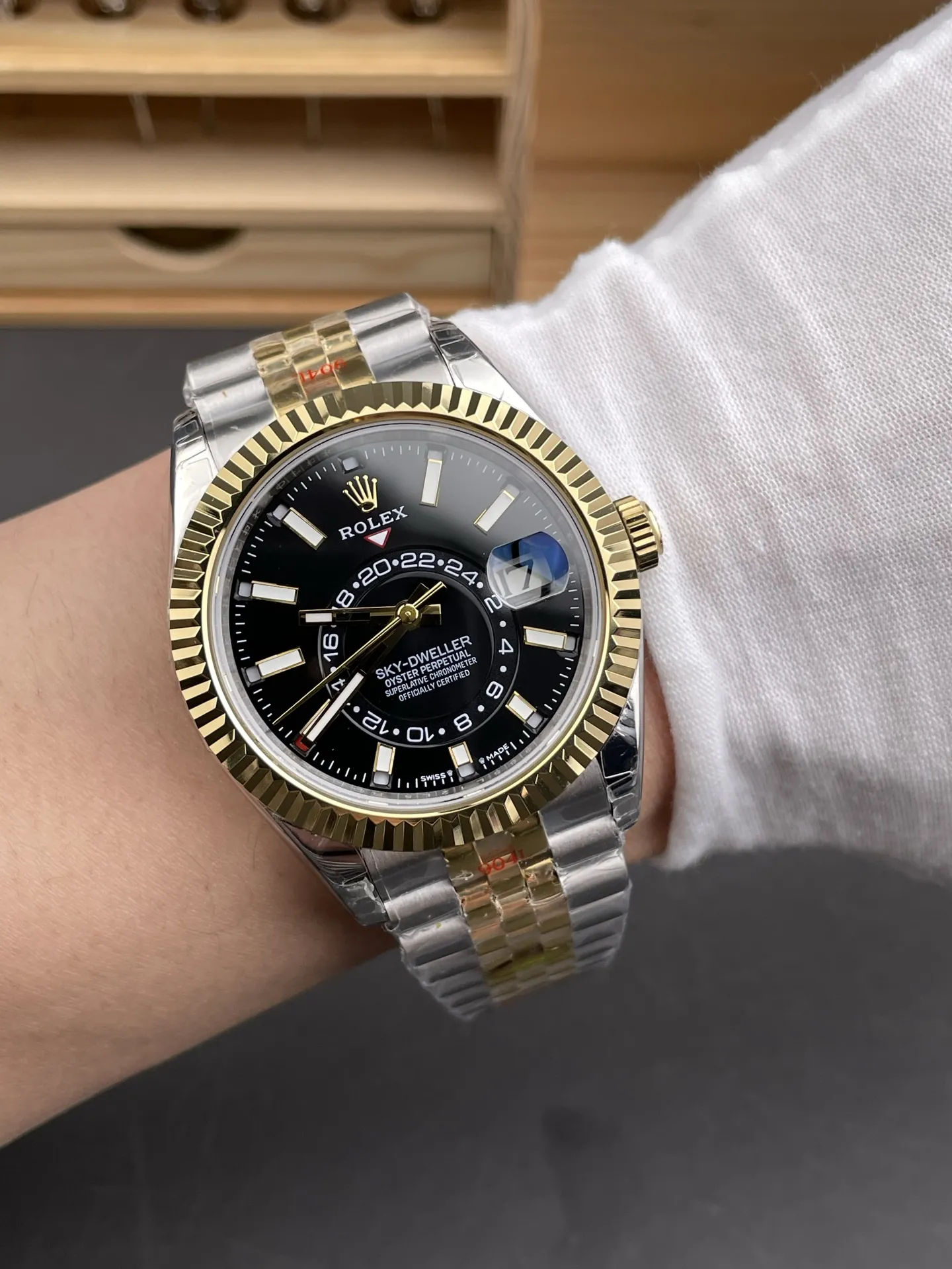 Rolex Sky-Dweller Two-Tone Black 42mm