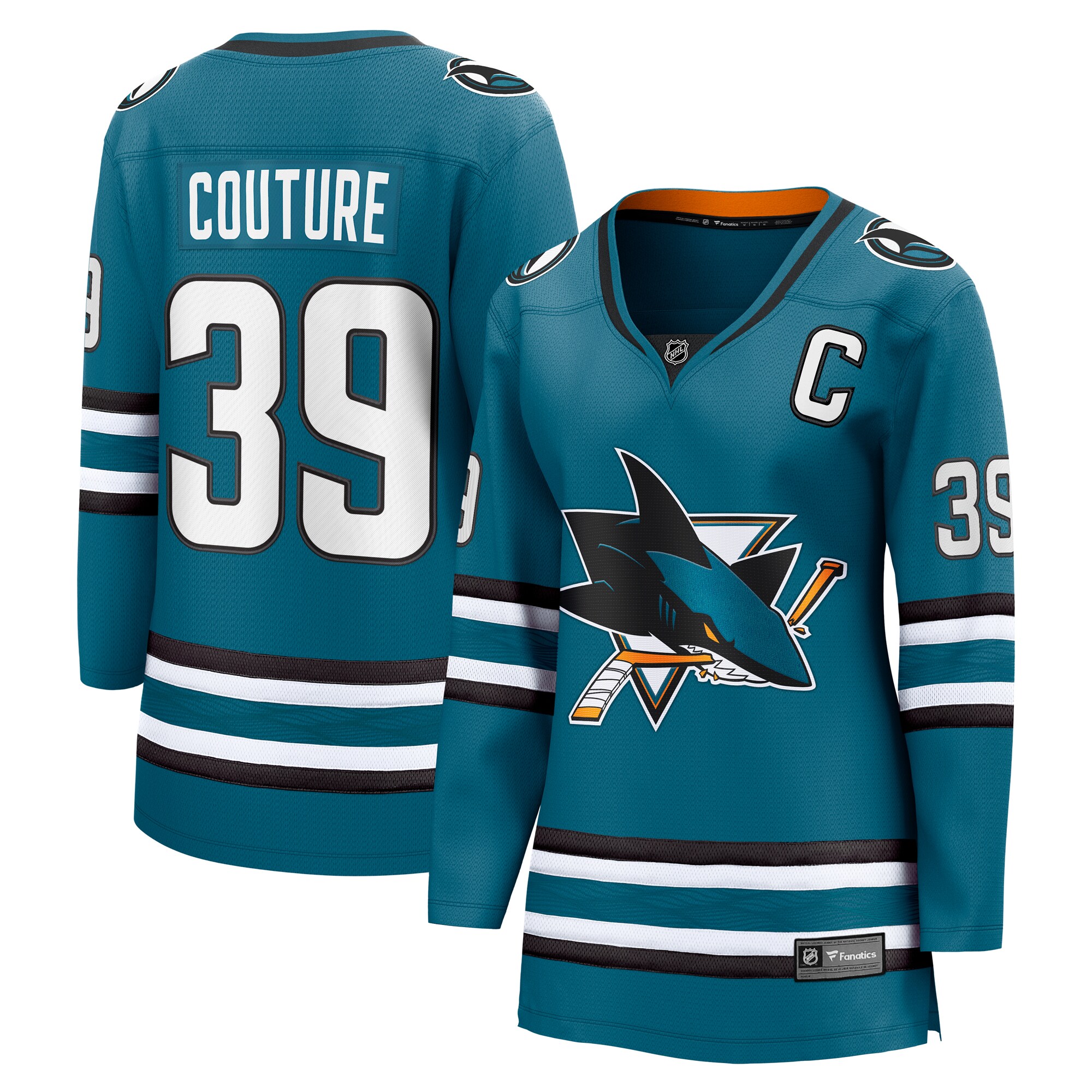 Logan Couture San Jose Sharks Fanatics Women’s Home Breakaway   Jersey – Teal
