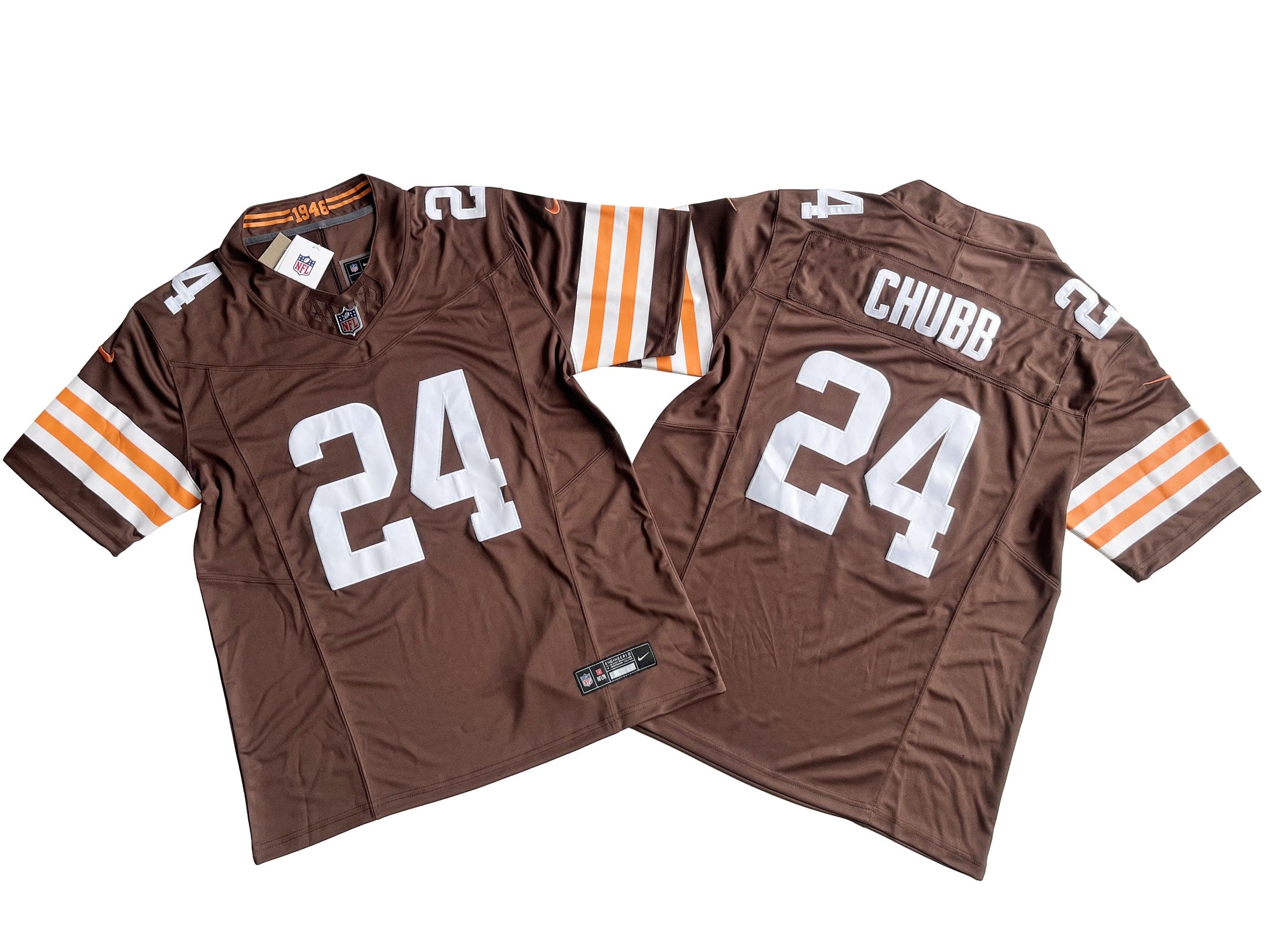 Cleveland Browns 24# Nick Chubb Nike Vapor F.U.S.E. Limited Jersey