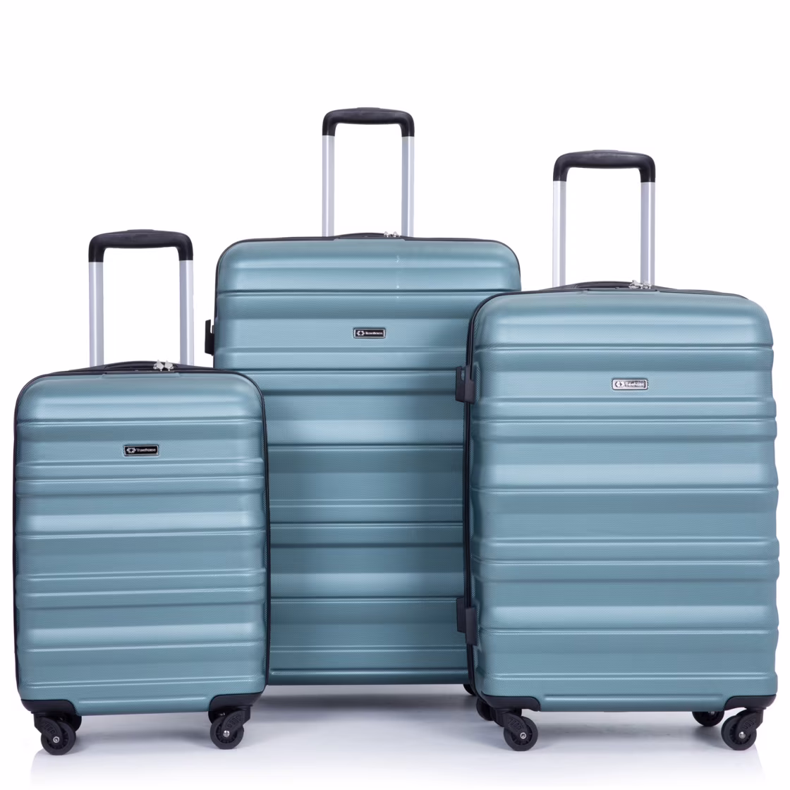 3 Piece Luggage Sets, PC Lightweight Durable Expandable Suitcase with 2 Hooks and TSA Lock, Suitcases with Wheels,21in 25in 29in,Gray