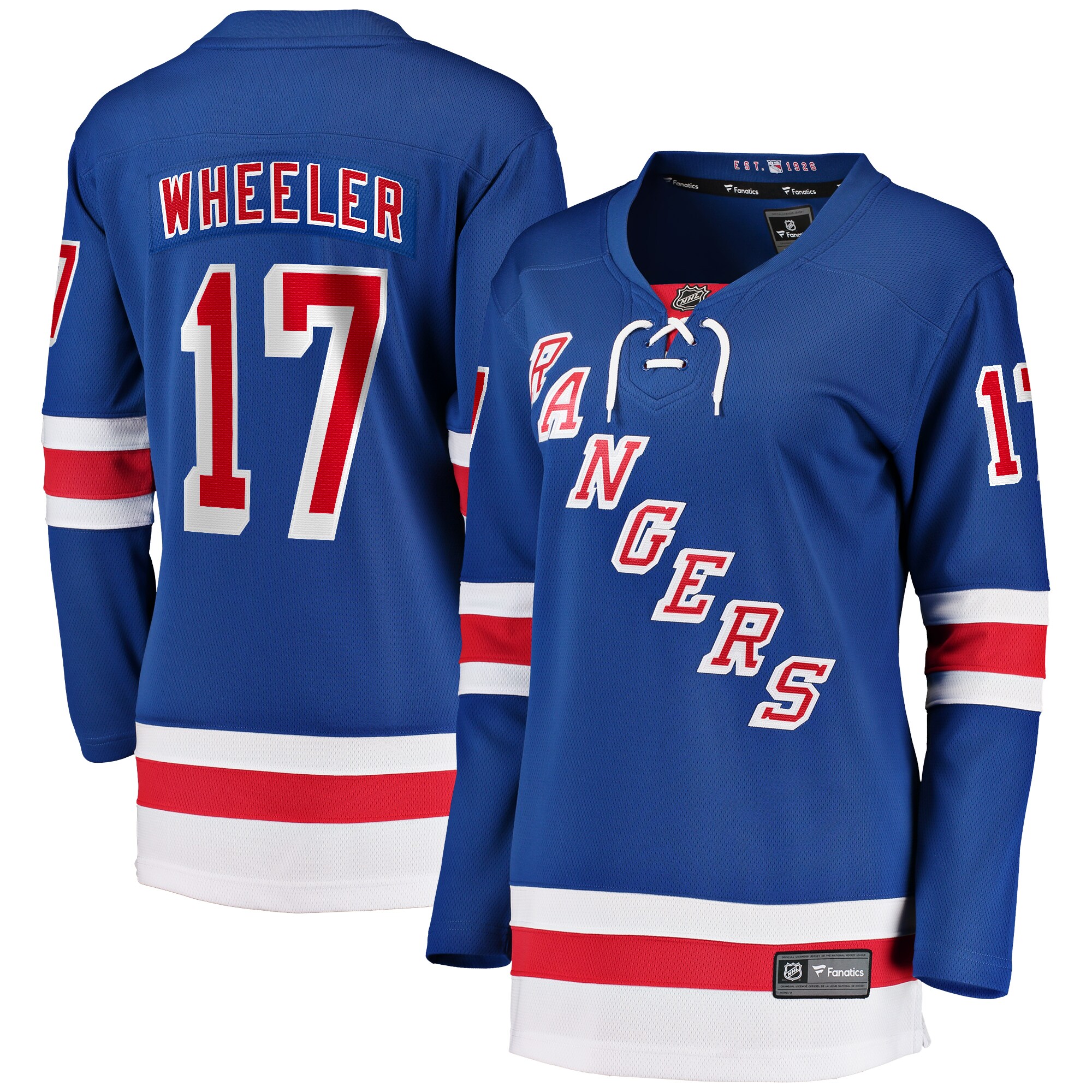 Blake Wheeler New York Rangers Fanatics Women’s Home Breakaway   Jersey – Blue