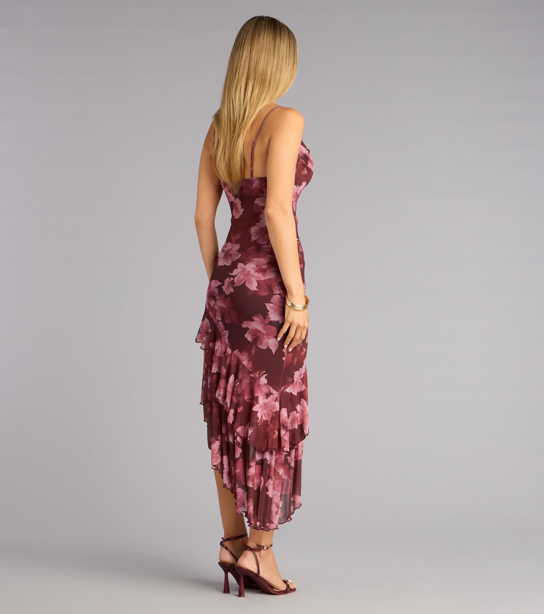 Subtle Charm Floral Midi Dress