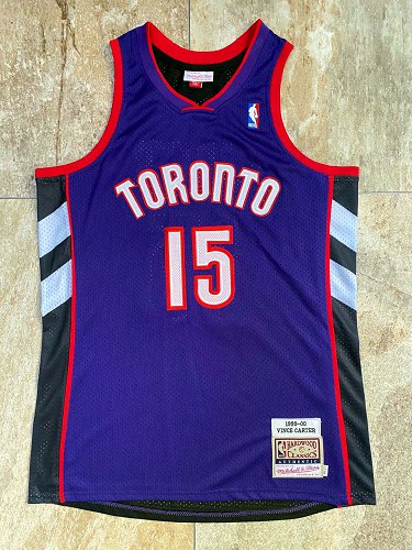 Mitchell & Ness Carter 1999-00 Raptors AU Retro Purple Front and Black Back Jersey