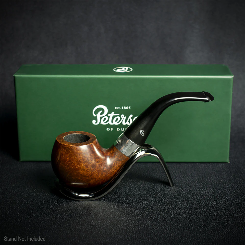 Peterson of Dublin Kildare Silver Mounted Briar Pipe  - Shape No.03 9mm Filter