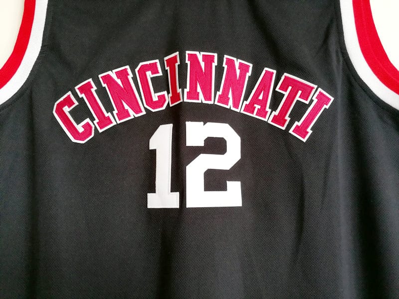 NCAA University of Cincinnati No. 12 Oscar Robertson Black Embroidered College Jersey