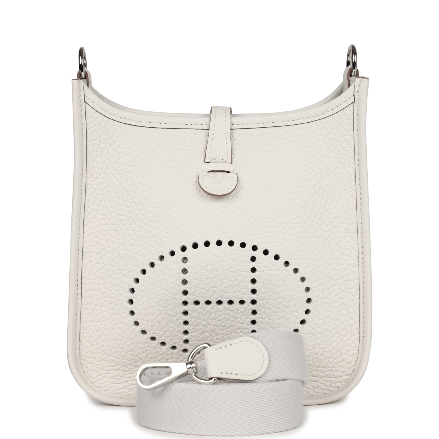Evelyne TPM Gris Pale Clemence Palladium Hardware