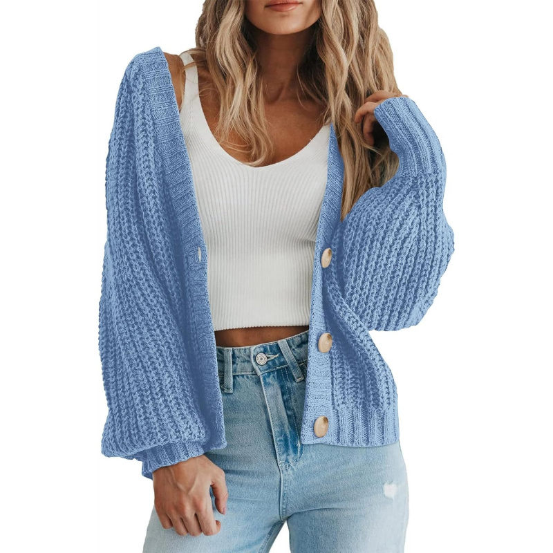 Women's Chunky Knit Open Front Sweater