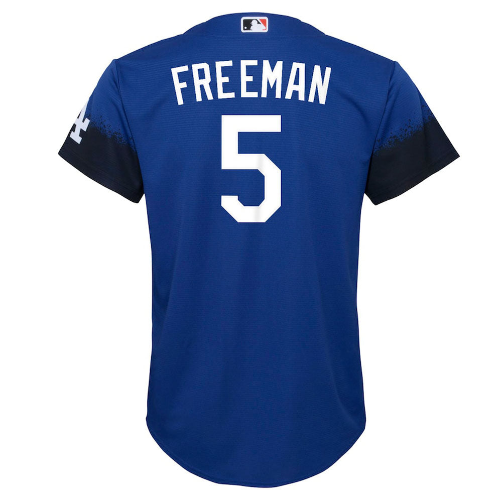 Youth Los Angeles Dodgers Freddie Freeman City Connect Replica Jersey - Royal