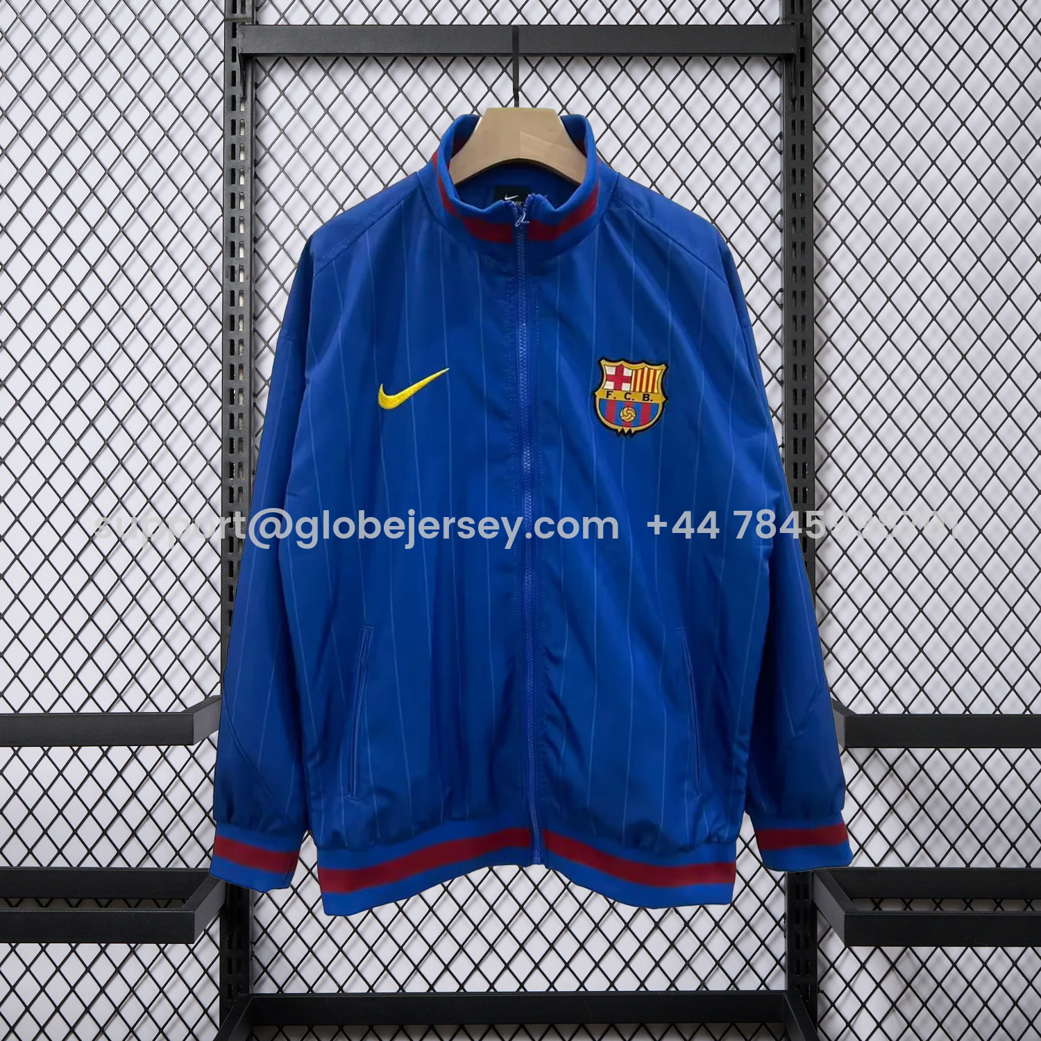 Barcelona 25-26 Windbreaker Jacket - Dark Blue