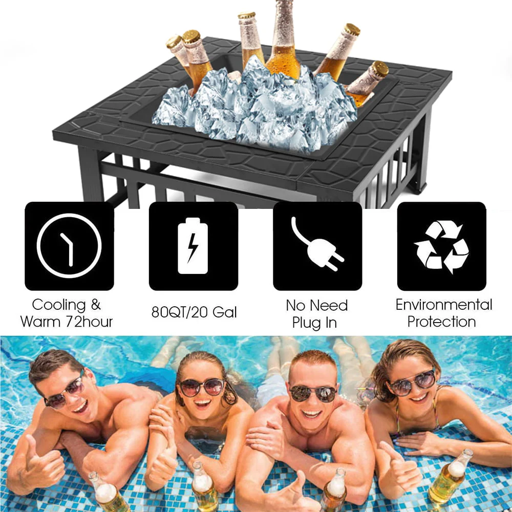 SEGMART Outdoor Fire Pit, 32