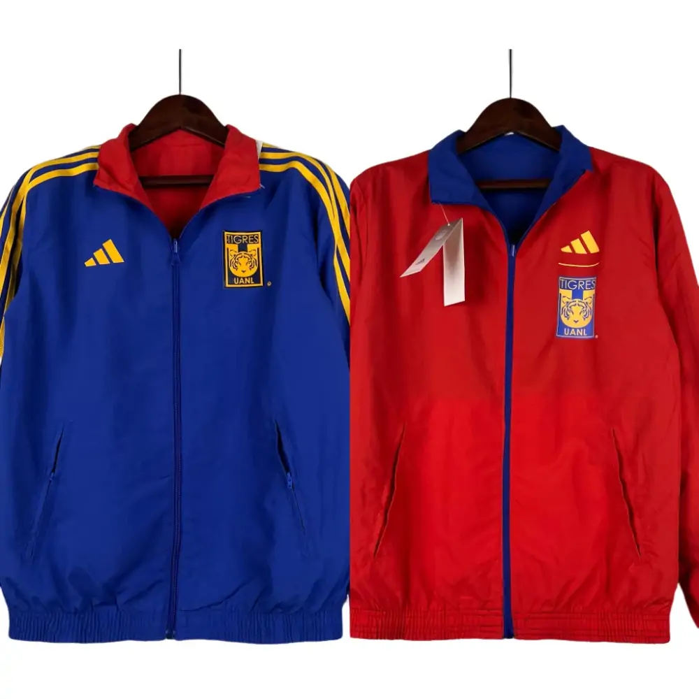 2023/2024 Tigres Reversible Windbreaker(Blue-red)Soccer Jersey 1:1 Thai Quality