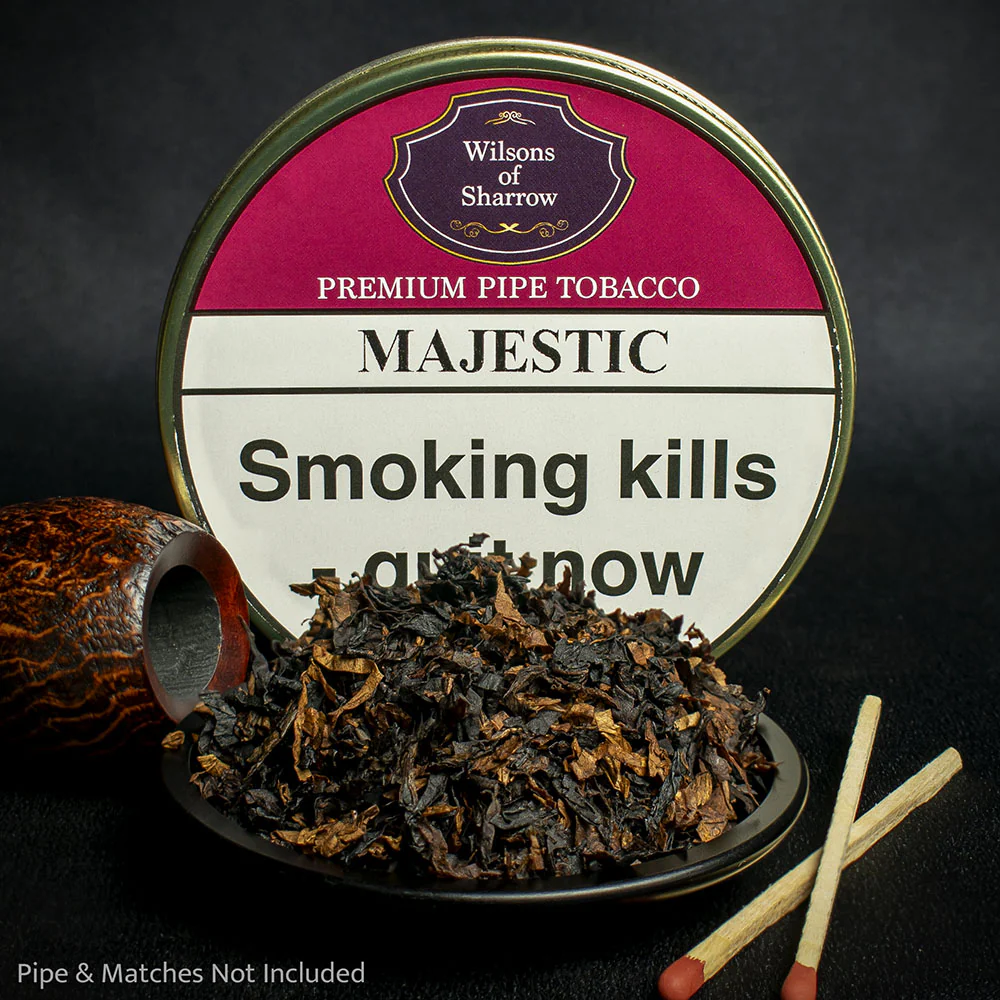 Wilsons of Sharrow Majestic Pipe Tobacco (Vanilla & Cocoa) - 50g Tin