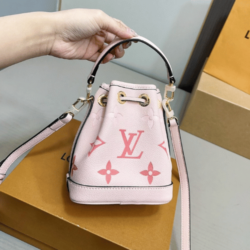 Louis Vuitton Nano Noé Mini Bucket Bag Pink Monogram 5.5 Inches