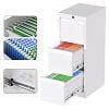 AOBABO 3 Drawer Metal Lateral File Storage Cabinet,Letter/Legal/A4 Size Locking Steel Filing Storage Cabinet for Office,Black,Assembly Required