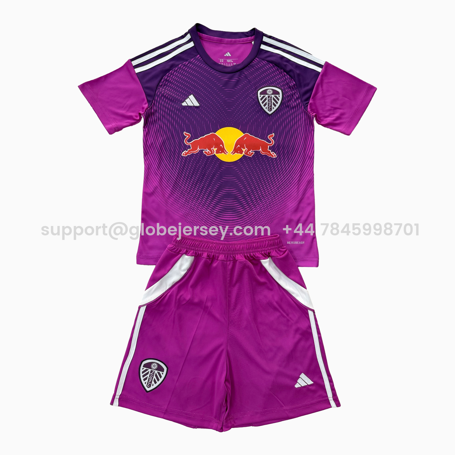 Leeds United 25-26 Purple Goalkeeper Men's Adult Jersey Set - Fans Version