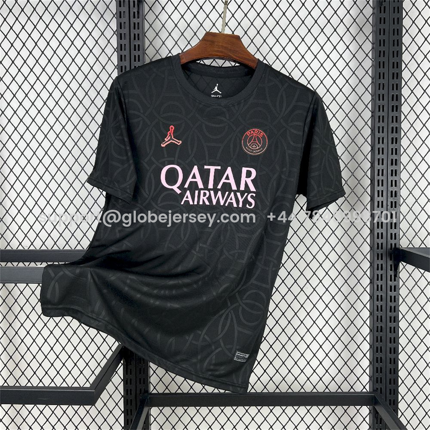 Paris Saint-Germain PSG 25-26 Black JD Training Jersey - Fans Version