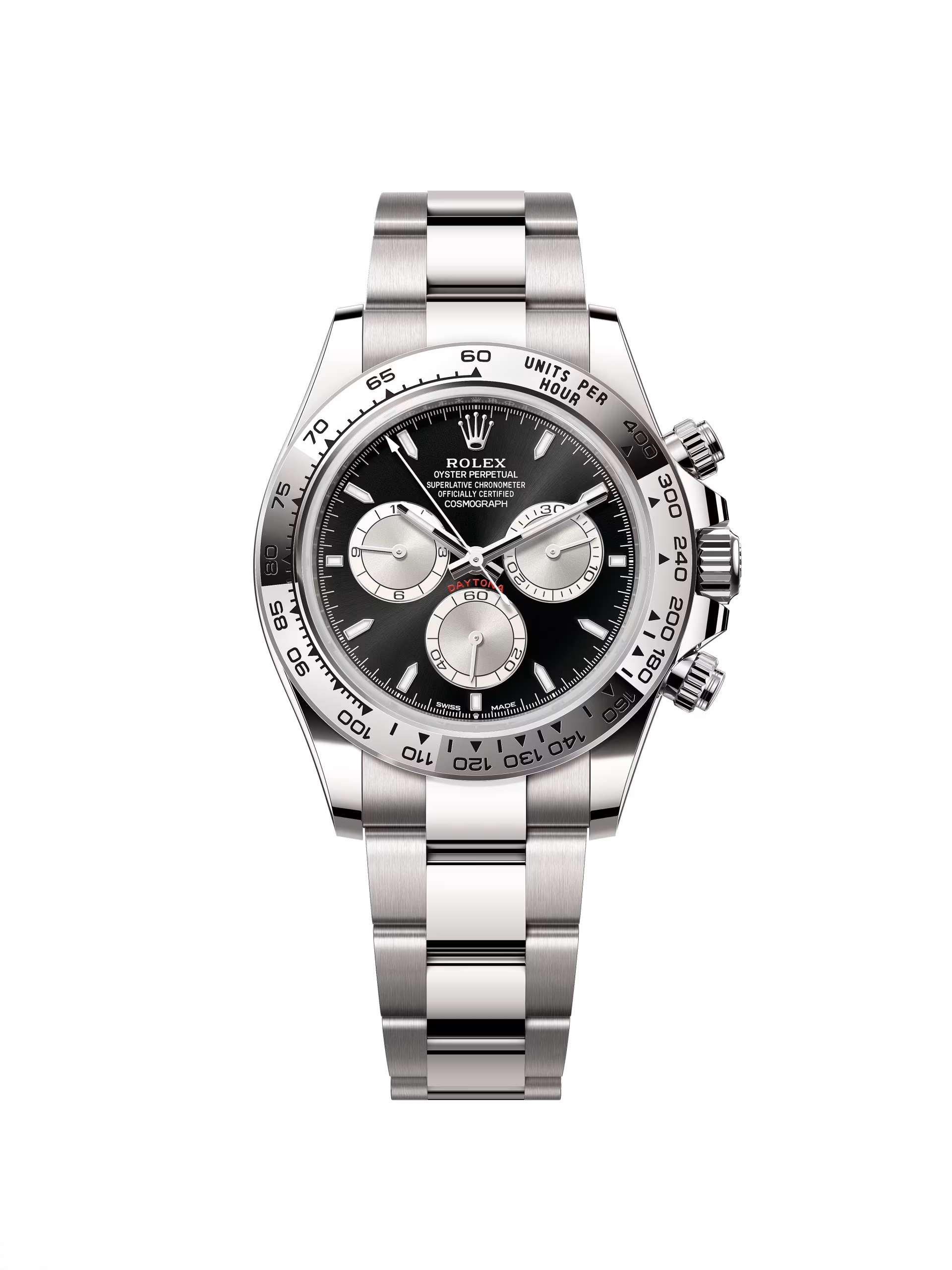【Super Clone】ROLEX Daytona White Gold/Black/Oyster m126509-0001