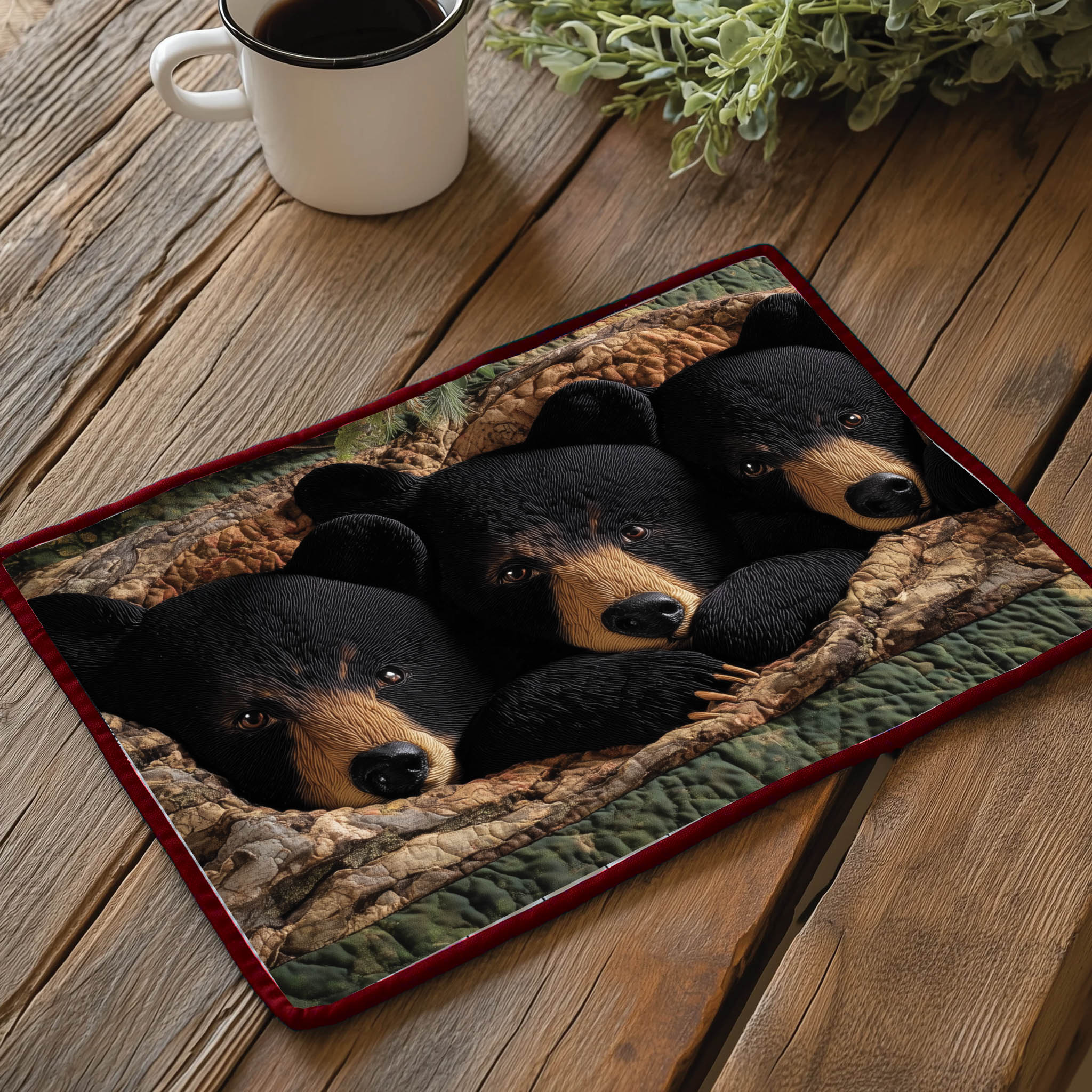 Bear Family Quilted Place Mat GFTONT5856