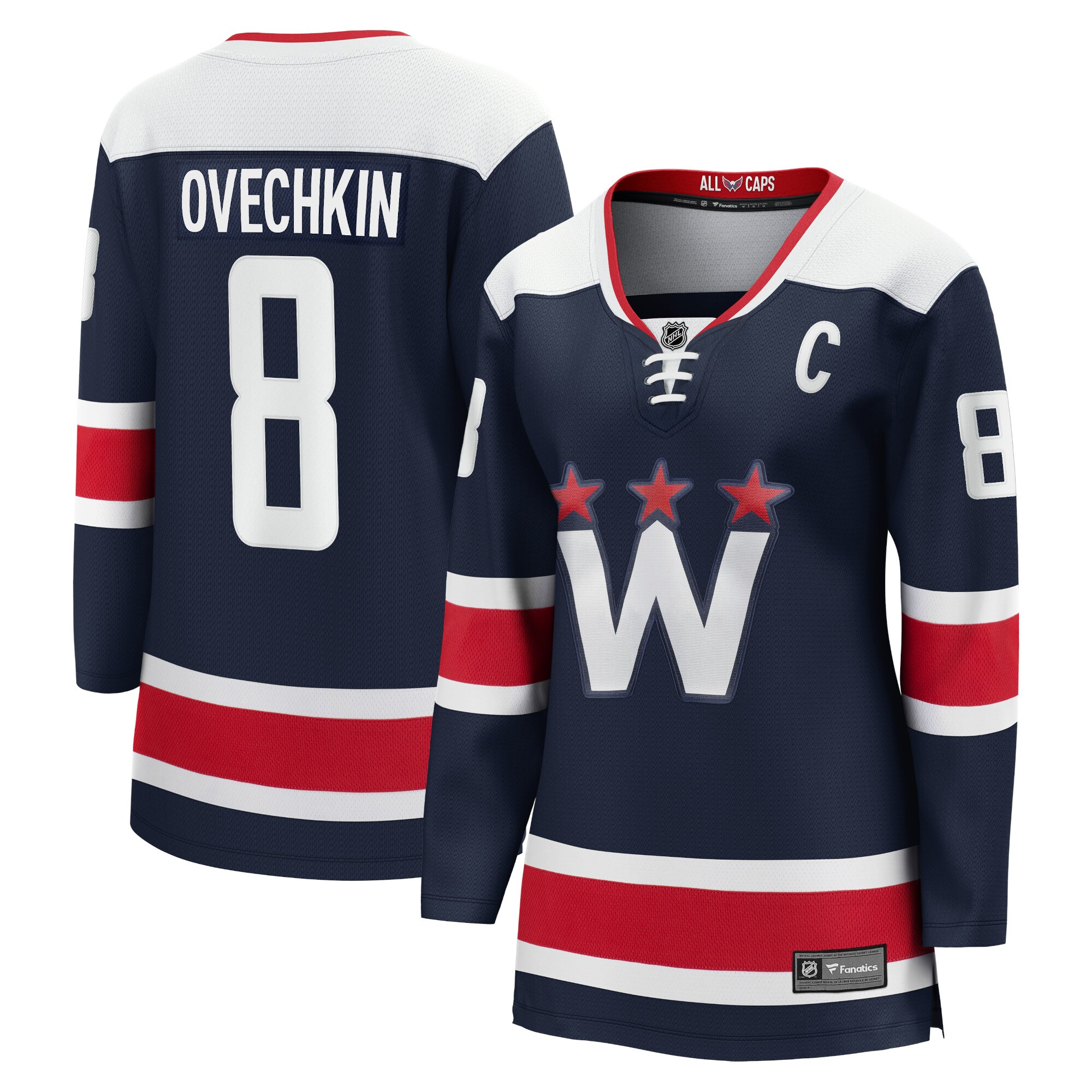 Alexander Ovechkin Washington Capitals Fanatics Women’s Alternate Premier Breakaway   Jersey – Navy