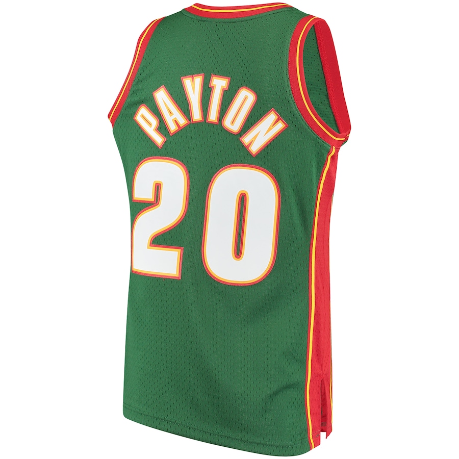 Men's Seattle SuperSonics Gary Payton Mitchell & Ness Green Hardwood Classics Swingman Jersey
