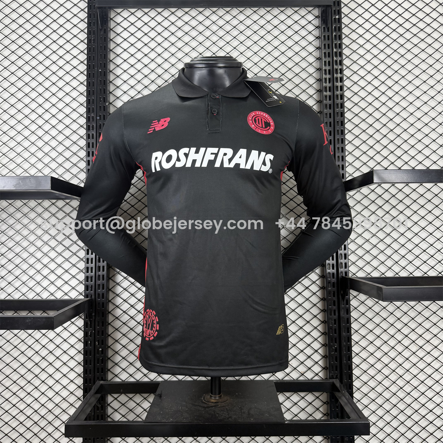 Toluca 25-26 Third Black Long Sleeves Jersey - Player Version
