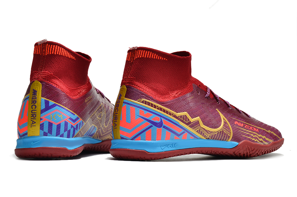 Assassin 15th generation high-top fully knitted waterproof MD air cushion grass spike football shoes