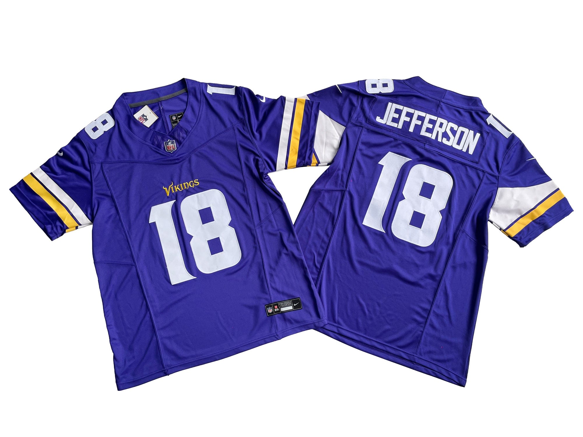 Minnesota Vikings 18# Justin Jefferson Nike Vapor F.U.S.E. Limited Jersey
