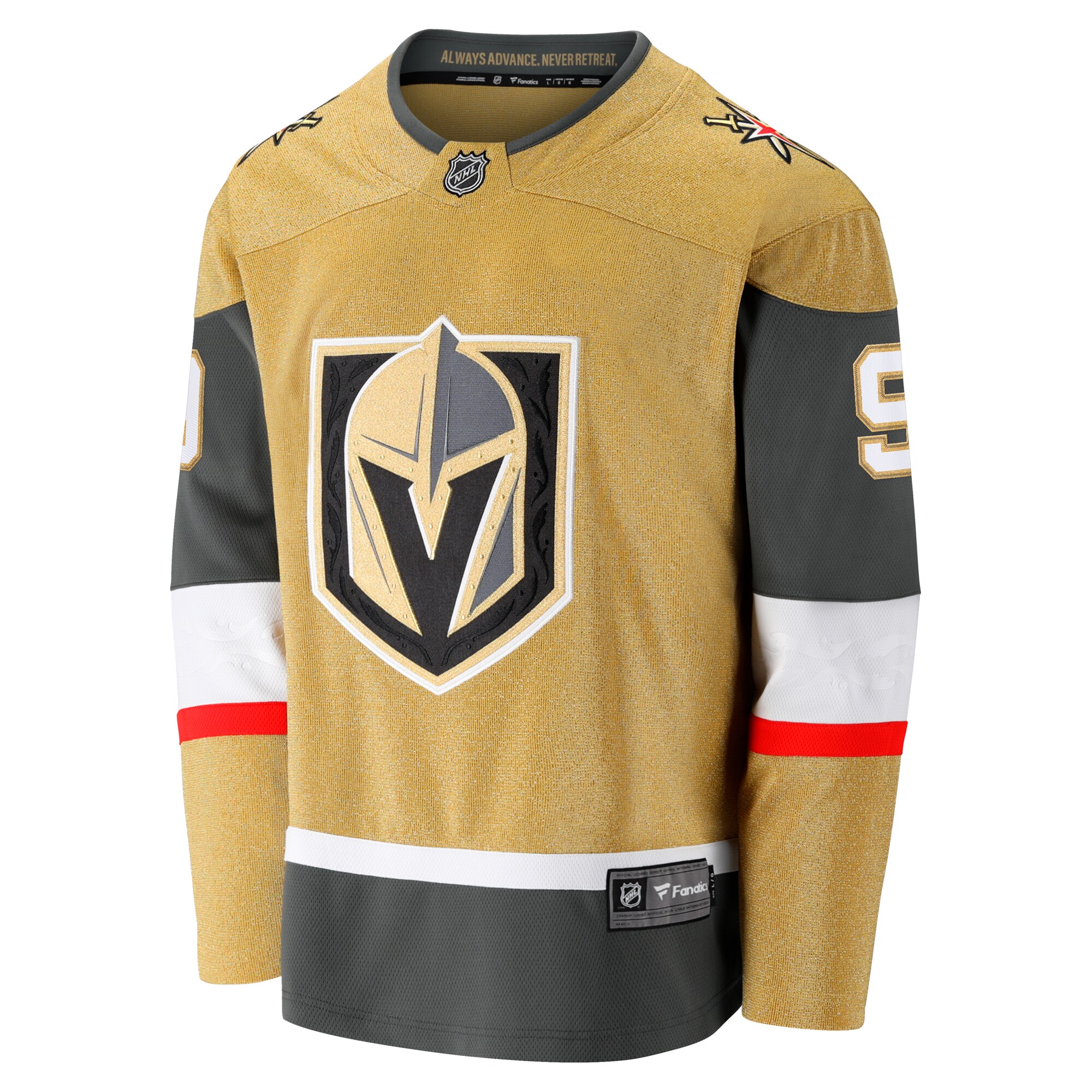 Jack Eichel Vegas Golden Knights Fanatics Home Breakaway Jersey – Gold