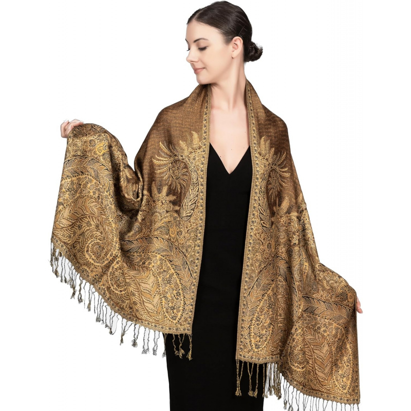 Reversible Paisley Pashmina Rave Scarf