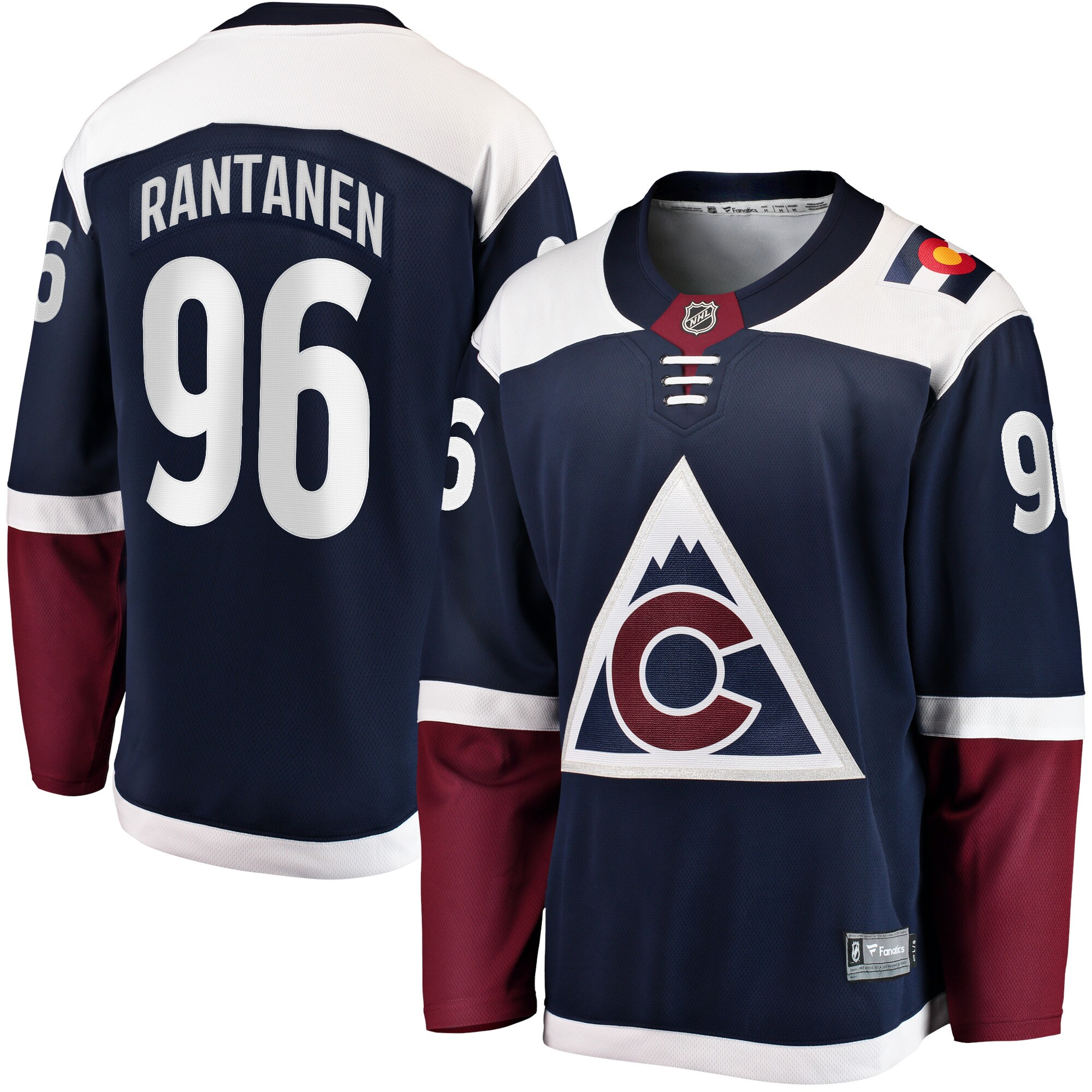 Mikko Rantanen Colorado Avalanche Fanatics Premier Breakaway   Jersey – Navy