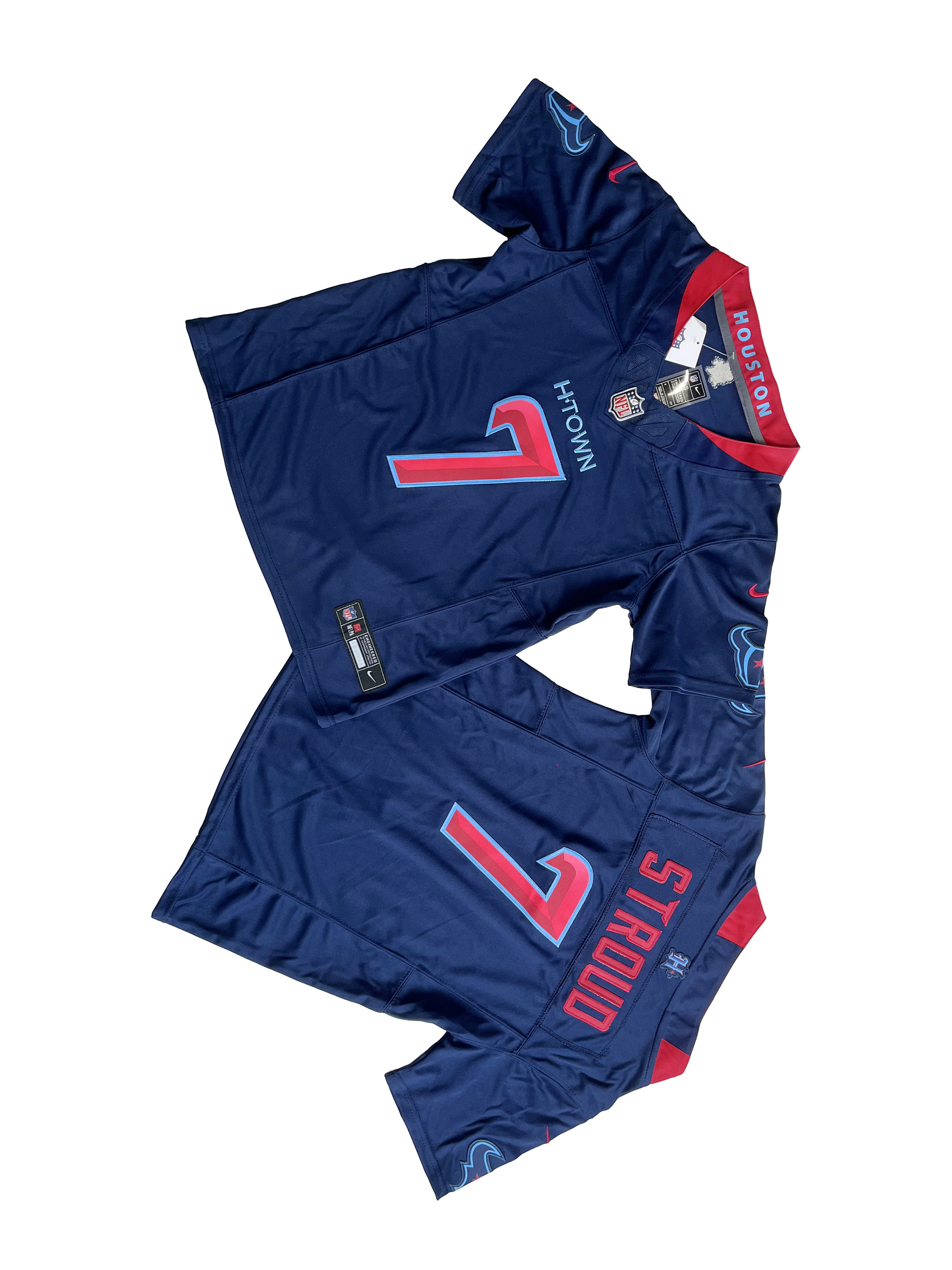 Youth Houston Texans C.J. Stroud Navy 2nd Alternate Vapor F.U.S.E. Limited Jer