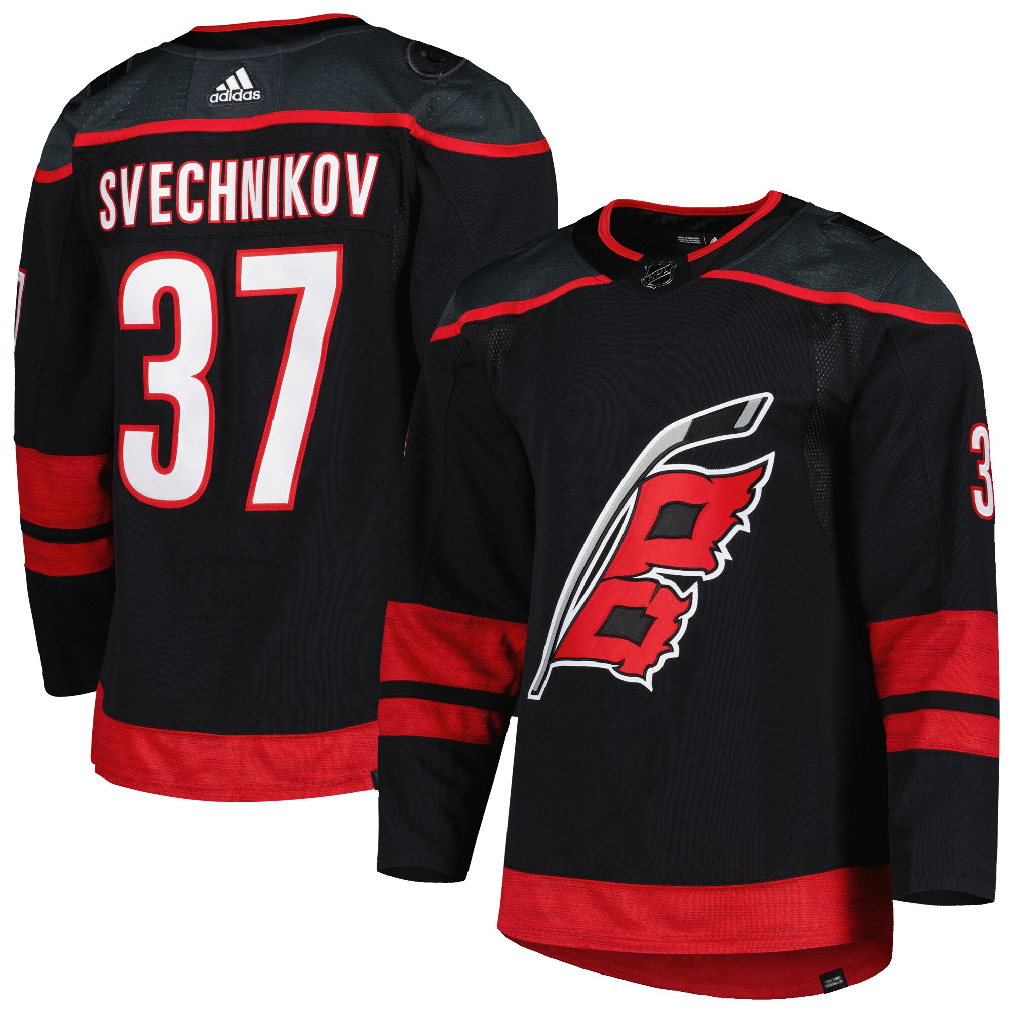 Andrei Svechnikov Carolina Hurricanes  Home Primegreen   Jersey – Black