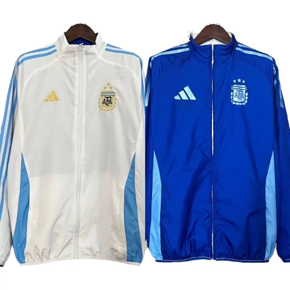 2024 Argentina Double-Sided Jacket (White-Blue) 1:1 Thai Quality