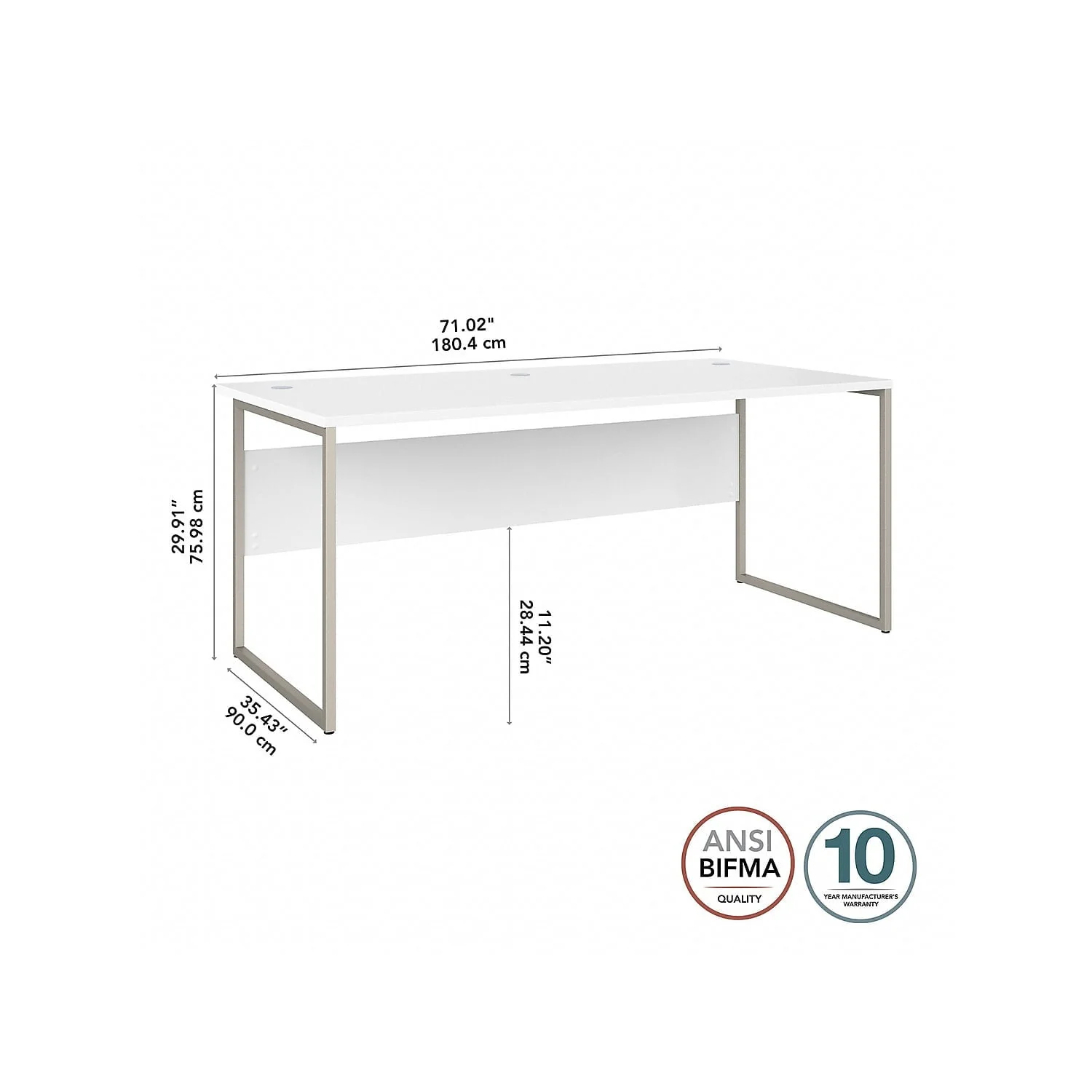 Bush Business Furniture Hybrid 72