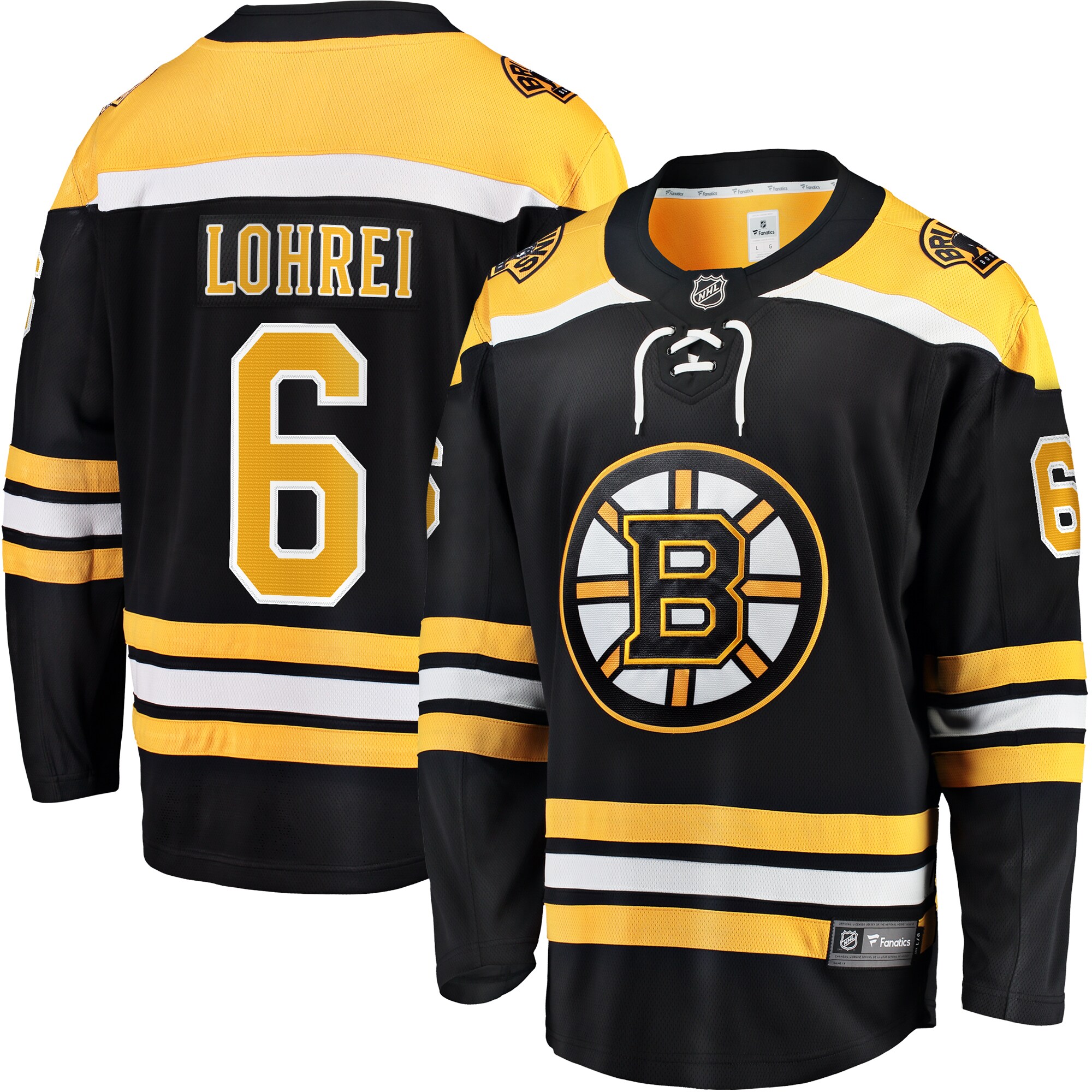 Mason Lohrei Boston Bruins Fanatics Home Premier Breakaway  Jersey – Black
