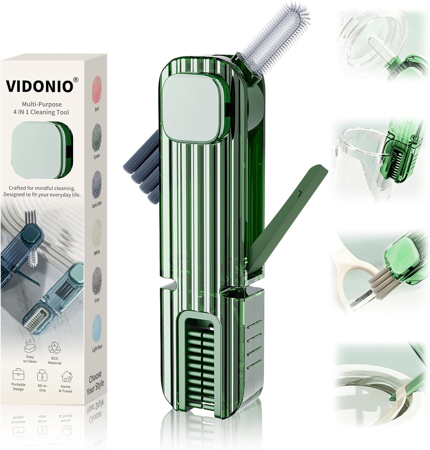 3 in 1 Cup Lid Gap Cleaning Brush Set