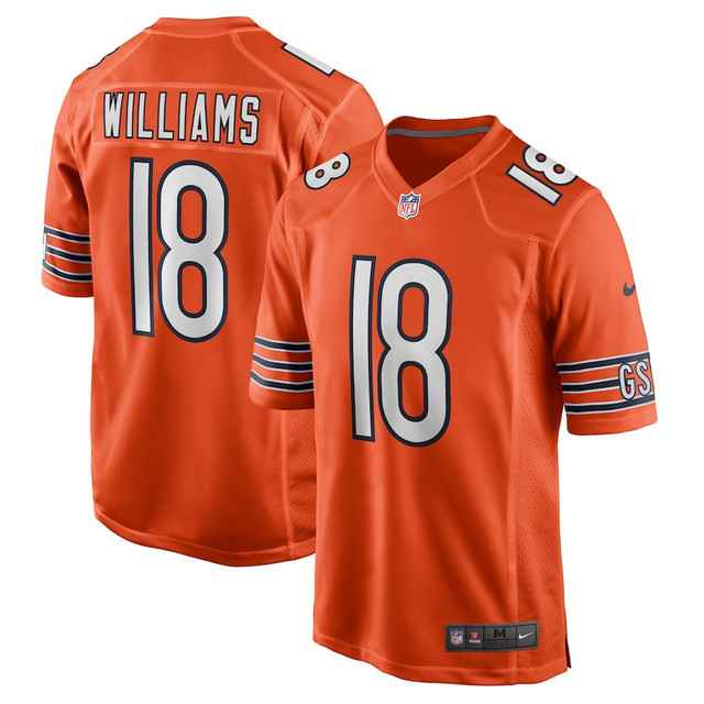 Men's Chicago Bears Caleb Williams Nike 2024 NFL Draft First Round Pick Player Game Jersey