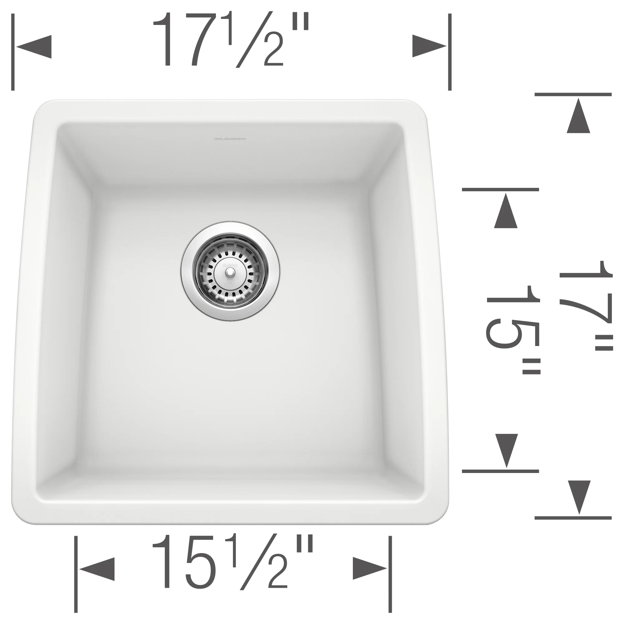 Blanco PERFORMA Bar Bowl SILGRANIT Sink White