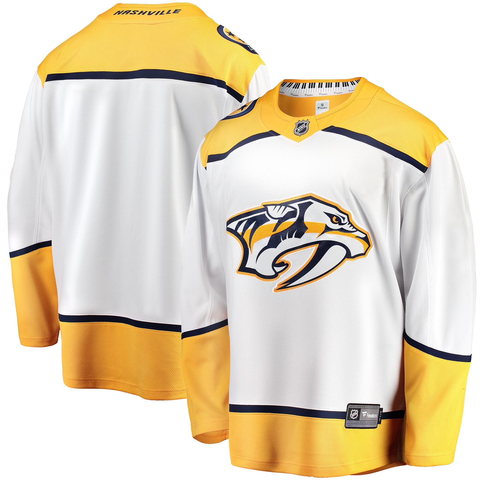 Nashville Predators Fanatics Breakaway Away Jersey – White