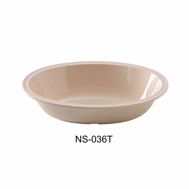 Yanco NS-036W 36 oz Nessico Oval Bowl, White - 10 x 7.375 x 2.25 in. - Pack of 24