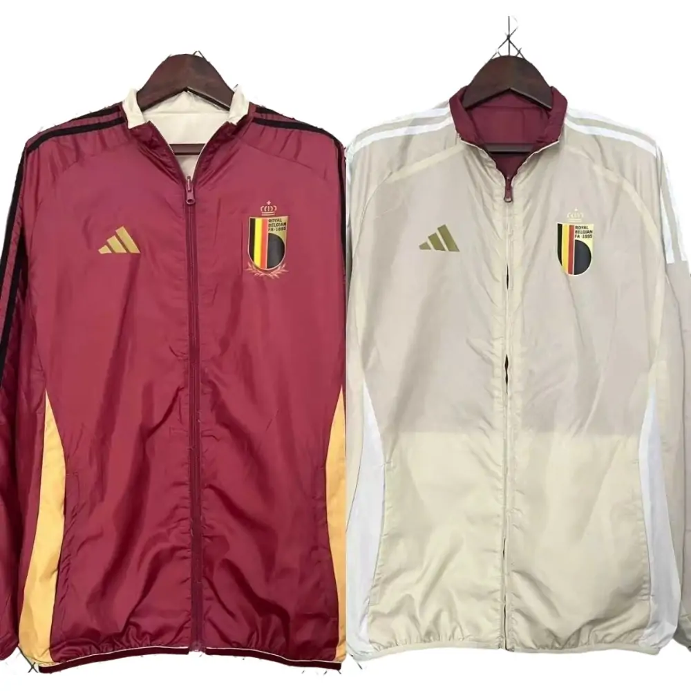 2024 Belgium Double-Sided Jacket (Red-Beige) 1:1 Thai Quality