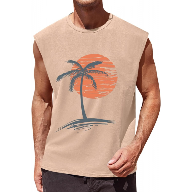 Men's Sleeveless Tank Tops Workout Gym
