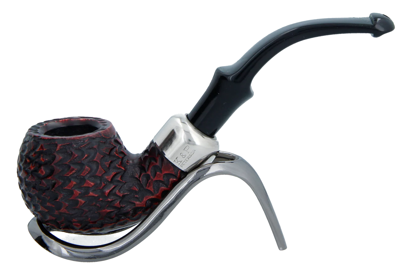 Peterson of Dublin System Rustic Briar Smoking Pipe - Shape No.303
