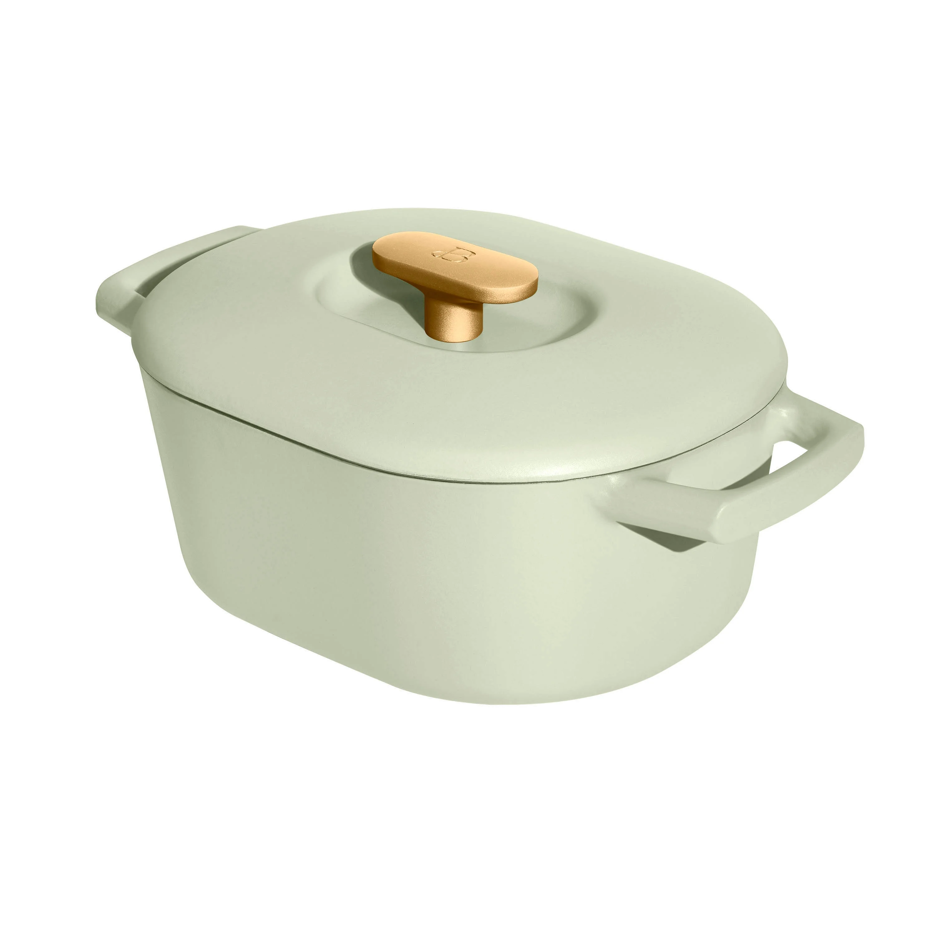 Beautiful 6 Quart Enamel Dutch Oven, Black Sesame by Drew Barrymore